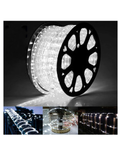 Luces de Cuerda LED Toodour 30,48 m 720 LEDs 8 Modos Blancas