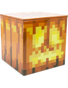 Caja de Almacenamiento Minecraft Jack O'Lantern 10.16 cm Metal 2