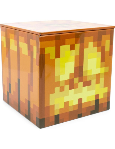 Caja de Almacenamiento Minecraft Jack O'Lantern 10.16 cm Metal