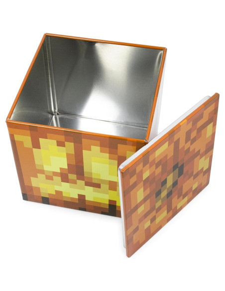 Caja de Almacenamiento Minecraft Jack O'Lantern 10.16 cm Metal