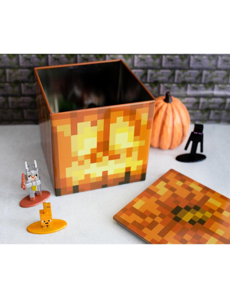 Caja de Almacenamiento Minecraft Jack O'Lantern 10.16 cm Metal