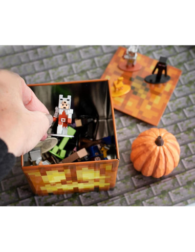 Caja de Almacenamiento Minecraft Jack O'Lantern 10.16 cm Metal