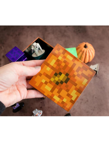 Caja de Almacenamiento Minecraft Jack O'Lantern 10.16 cm Metal