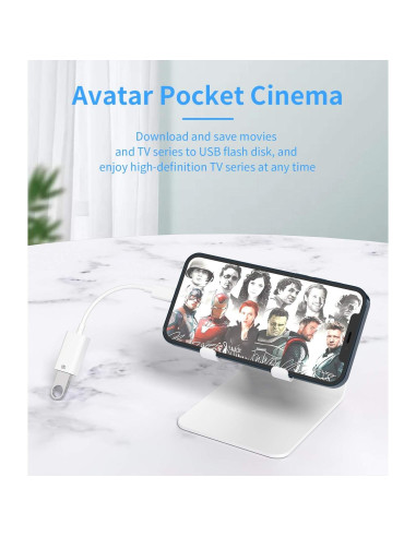 Adaptador Lightning a USB Hembra HOYULLI 32g Compatible iPhone