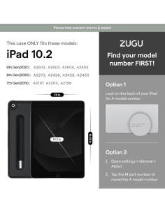 Funda ZUGU para iPad 10.2" (7/8/9 Gen) Púrpura Baya 2