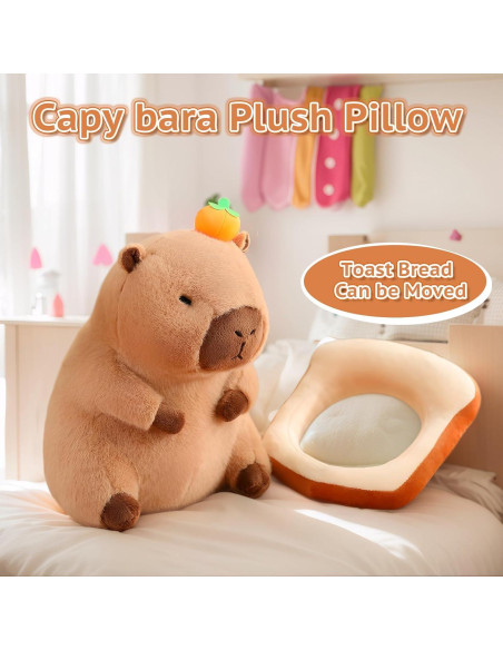 Almohada de Peluche Capibara Suave 30cm NXNYNZ Regalo