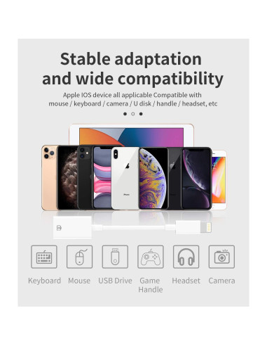 Adaptador Lightning a USB Hembra HOYULLI 32g Compatible iPhone