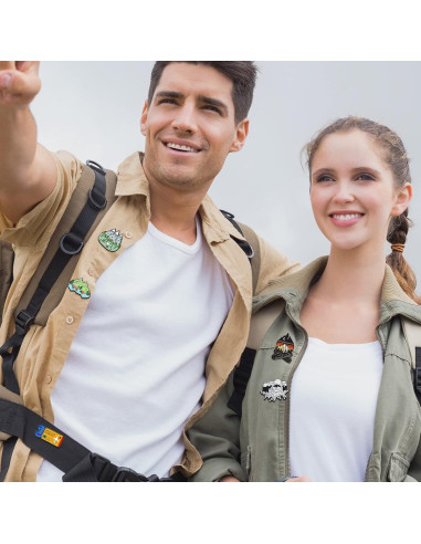 15 Pines de Esmalte Aventura al Aire Libre Hanaive - Decoración