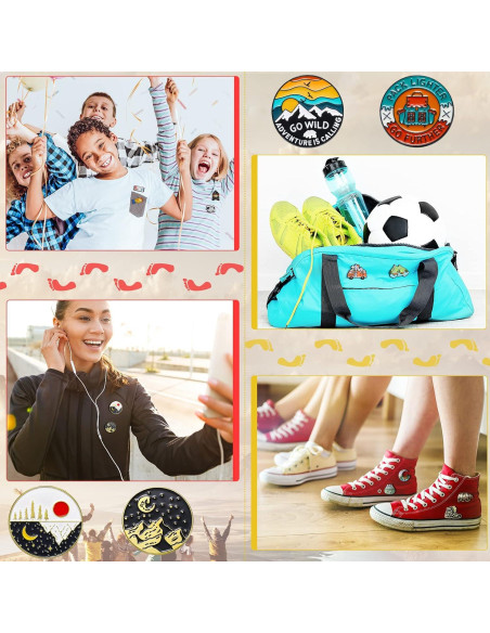 15 Pines de Esmalte Aventura al Aire Libre Hanaive - Decoración