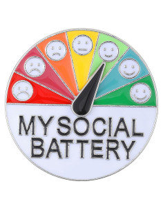 Pin de Esmalte Social ZestZoom - Expresión Emocional Plata