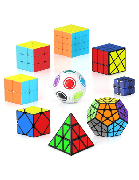 Conjunto de Cubos de Velocidad Vdealen - 9 Piezas para Niños y Adultos