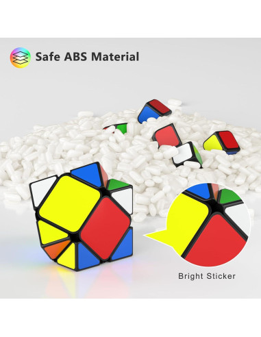 Conjunto de Cubos de Velocidad Vdealen - 9 Piezas para Niños y Adultos