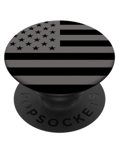 PopSockets PopGrip Bandera Americana Negra Intercambiable