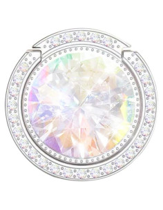 Soporte de anillo brillante para teléfono lenoup Plata