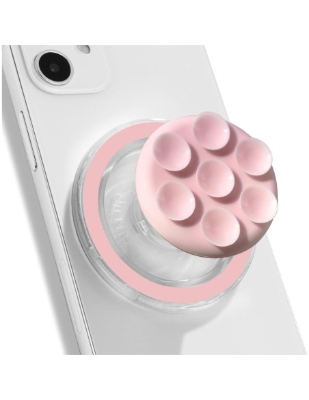 Soporte de Teléfono Magnético On The Grip Rosa - Manos Libres Soporte de Teléfono Magnético On The Grip Rosa - Manos Libres