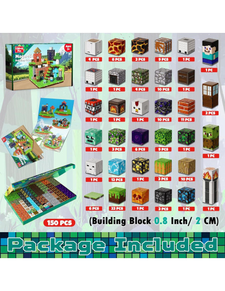 150 Bloques Magnéticos GraceDuck - Juguete Educativo STEM 0.98kg