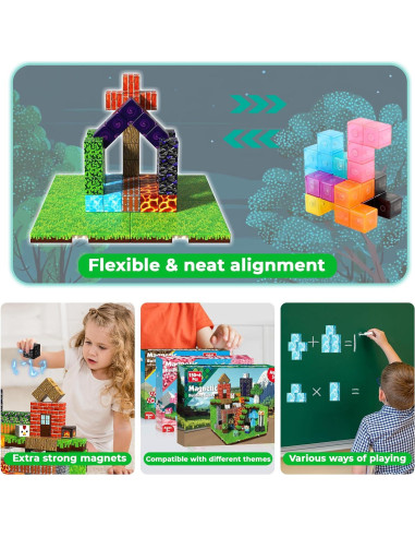 150 Bloques Magnéticos GraceDuck - Juguete Educativo STEM 0.98kg