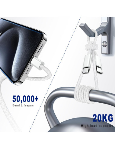 Cable USB C a USB C 2 Pack 3FT 60W Carga Rápida MingTong