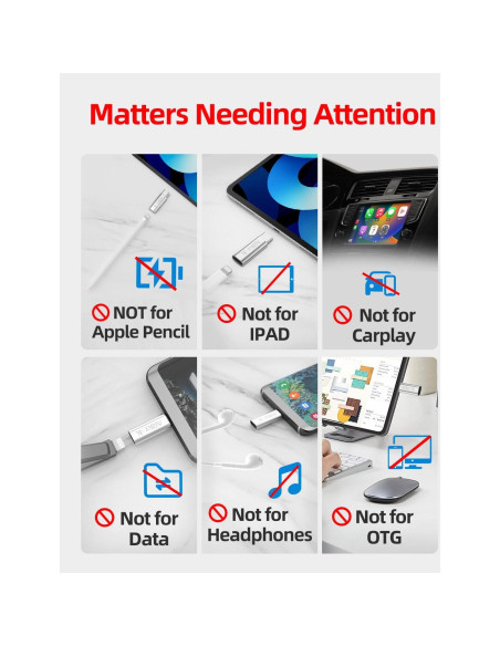 Adaptador USB-C ARKTEK Lightning a USB Tipo C - Carga Rápida Adaptador USB-C ARKTEK Lightning a USB Tipo C - Carga Rápida