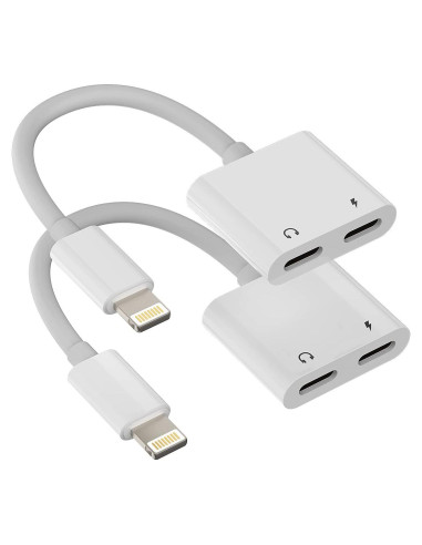 Adaptador Doble Lightning HOYULLI 2 en 1 para iPhone/iPad