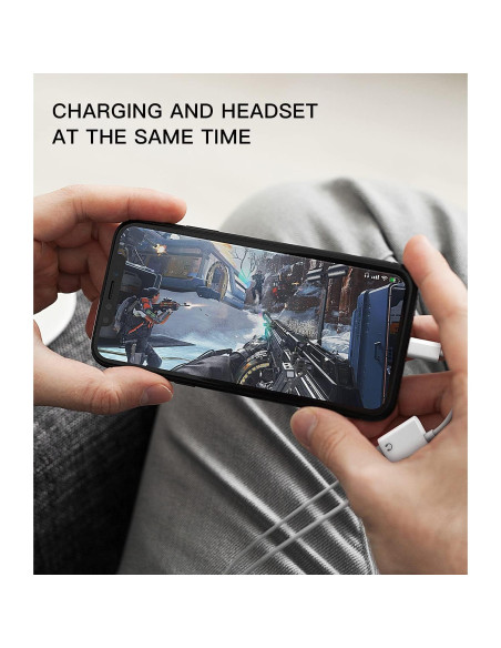 Adaptador Doble Lightning HOYULLI 2 en 1 para iPhone/iPad