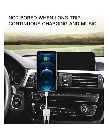 Adaptador Doble Lightning HOYULLI 2 en 1 para iPhone/iPad