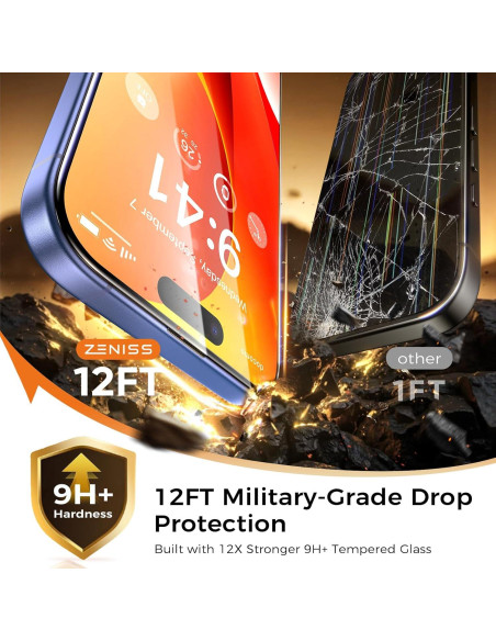 Protector de Pantalla Zeniss 9H+ para iPhone 16 Plus - 2 Pzs