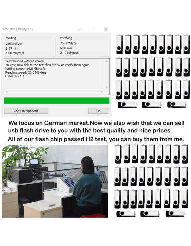 Unidad Flash USB 8GB LCWAMY Paquete de 50 Unidades USB2.0
