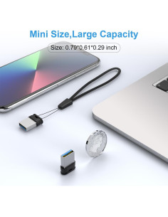 Unidad Flash USB 3.0 RAOYI 128GB Negra con Lanyard 2