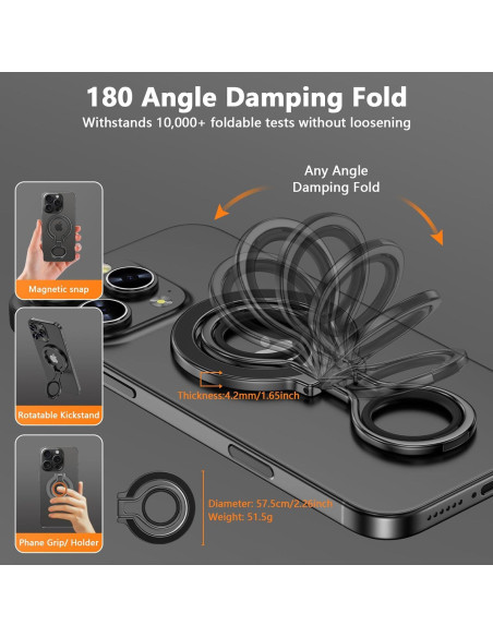 Soporte Magnético para Teléfono Sidpro con Anillo Ajustable