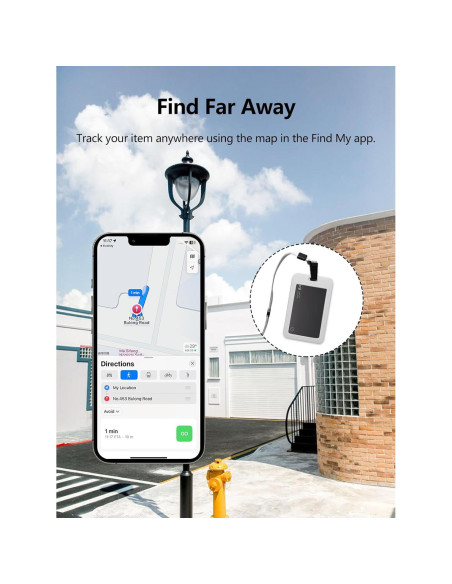 Tarjeta Localizadora Ultra Delgado Lmrbelec - 2 Paquete Negro