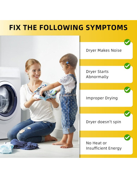 Kit de Reparación Secadora MIFLUS 4392067 5 Ruedas y Polea