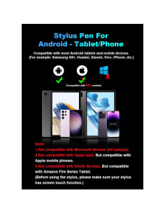 Lápiz Stylus DOGAIN A16U para Tabletas y Teléfonos Android - Negro 2