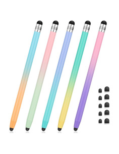 Juego de 5 Bolígrafos Stylus SLKIJDHFB 2-en-1 Alta Precisión