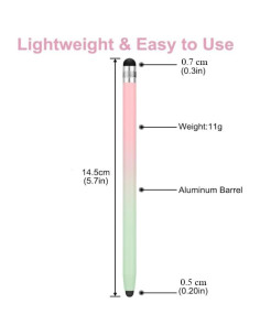 Juego de 5 Bolígrafos Stylus SLKIJDHFB 2-en-1 Alta Precisión 2