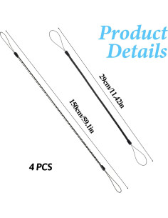 4 Correas Elásticas Antipérdida para Bolígrafos Mabor 29 cm 2