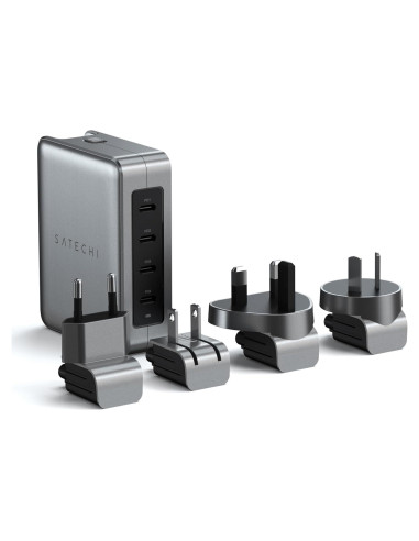 Cargador de viaje Satechi 145W GaN 4 puertos USB-C PD