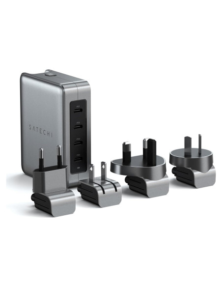 Cargador de viaje Satechi 145W GaN 4 puertos USB-C PD