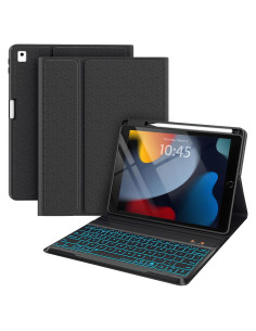 Funda con Teclado para iPad 10.2/10.5 ROO Negro Retroiluminado