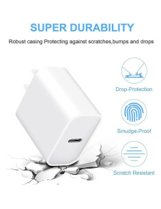 Cargador Rápido USB C ROMITAZ 20W - 2 Paquete para iPhone 2