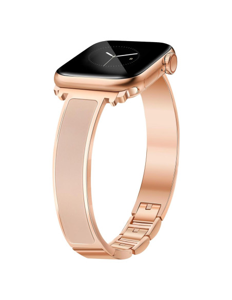 Brazalete delgado oro rosa Newlibery para Apple Watch 38-42mm