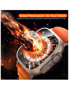 Protector de Pantalla Vidrio Templado HASDON para Apple Watch 49mm 2