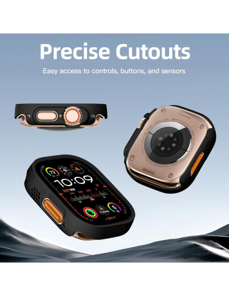 Funda de Vidrio Templado Adorve para Apple Watch Ultra 49mm Funda de Vidrio Templado Adorve para Apple Watch Ultra 49mm