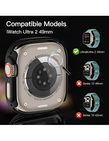 Funda de Vidrio Templado Adorve para Apple Watch Ultra 49mm