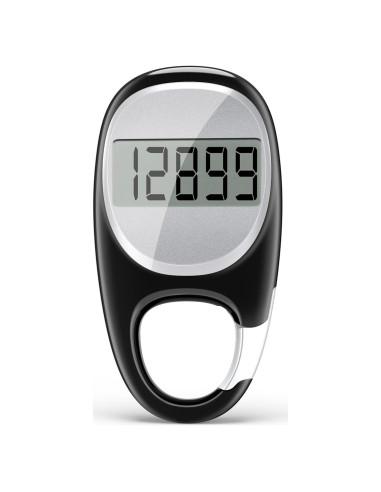 Podómetro TAZUZFLA CR-707S 3D Preciso para Caminar Negro