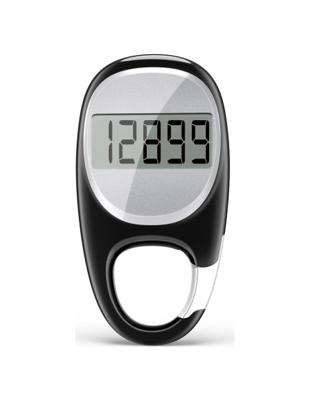 Podómetro TAZUZFLA CR-707S 3D Preciso para Caminar Negro