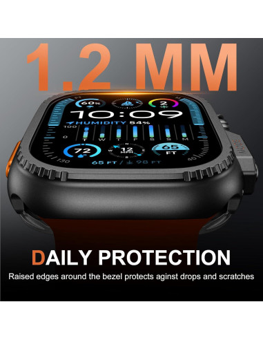 Funda Parachoques Metal Resistente para Apple Watch Ultra 2 49mm