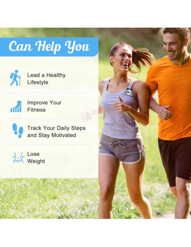 Podómetro TAZUZFLA CR-707S 3D Preciso para Caminar Negro