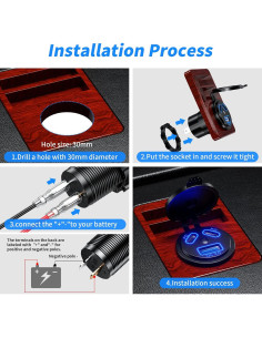 Cargador de Auto Kewig USB 12V 108W Doble PD3.0 y QC3.0 2