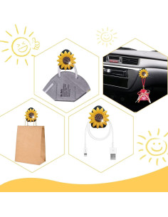 Clips Ambientadores de Ventilación de Aire Luna de Cristal - 4 Pcs 2